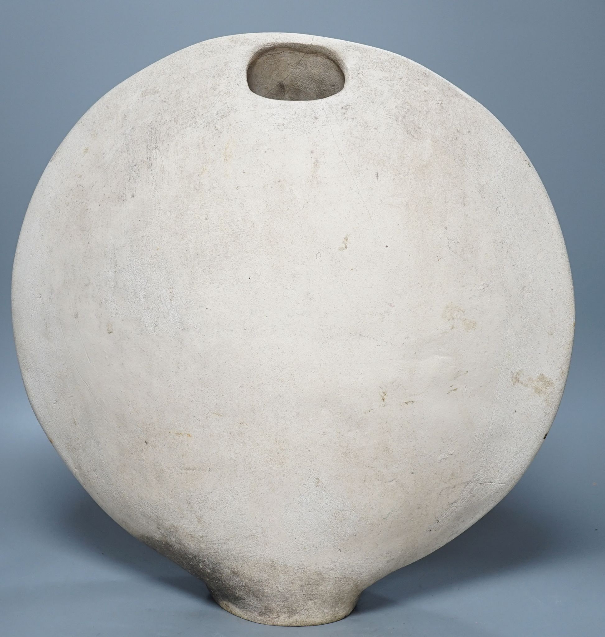 A signed James Tower modernist stoneware vase, 47 cms high.